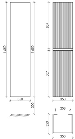 Шкаф-пенал Sancos  Snob R PSNR35W Bianco